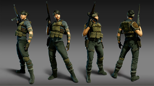 KHAiHOM.com - Zombie Army 4: Lone Wolf Jun Outfit