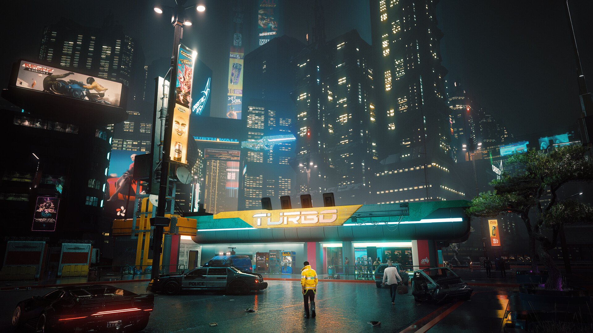 Night City, the playable world of Cyberpunk.