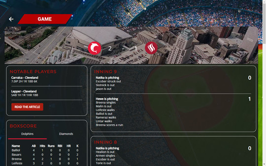 скриншот Astonishing Baseball 2019 1