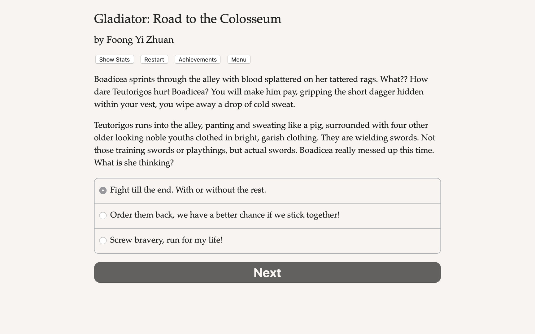 Gladiator: Road to the Colosseum #0