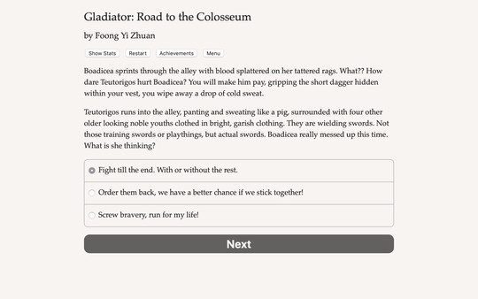Gladiator: Road to the Colosseum