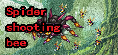 Spider shooting bee Cover Image