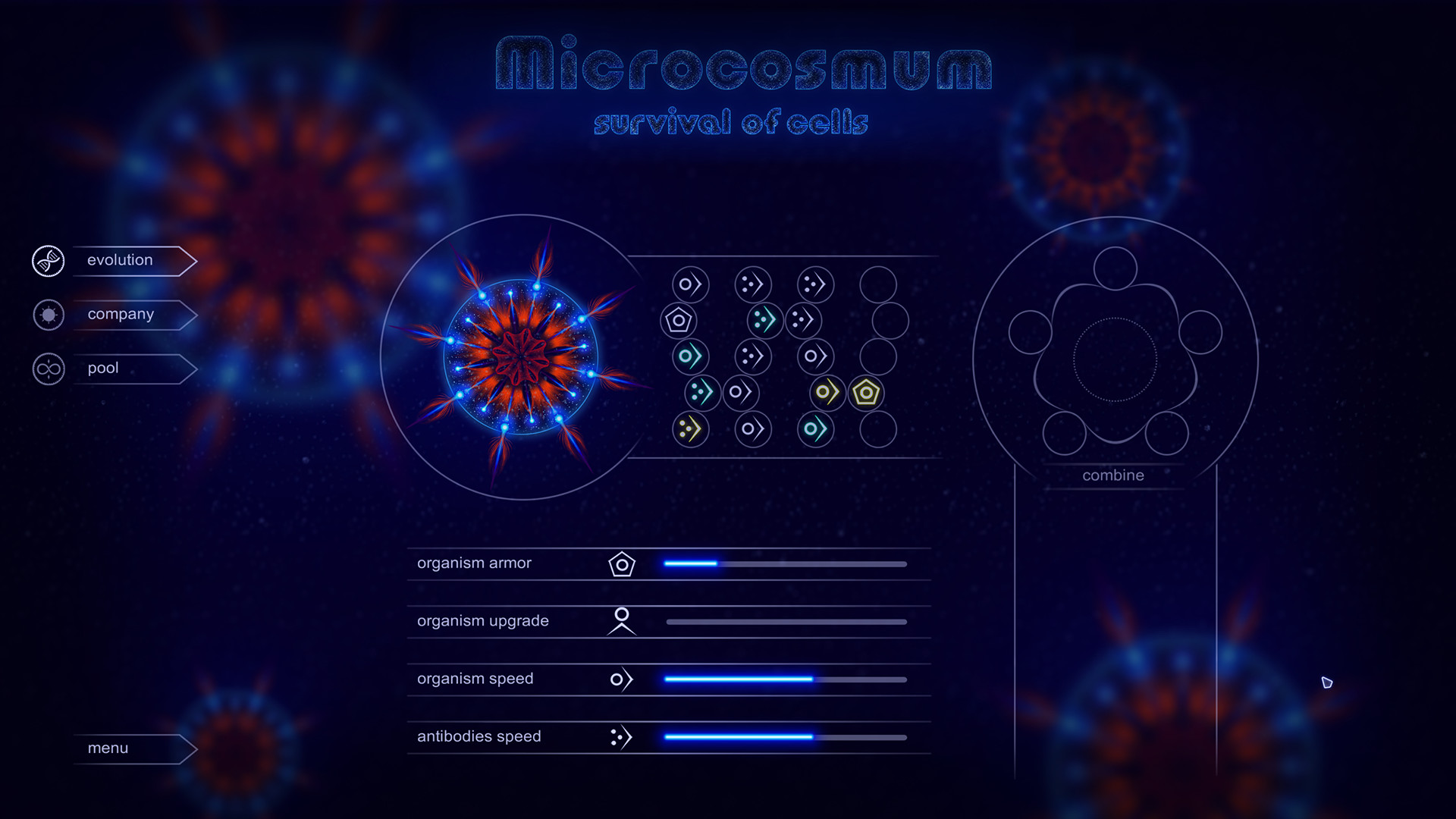 Microcosmum: survival of cells Demo #3
