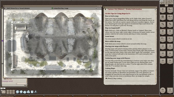 скриншот Fantasy Grounds - Meanders Map Pack: Fantasy City Winter (Map Pack) 4