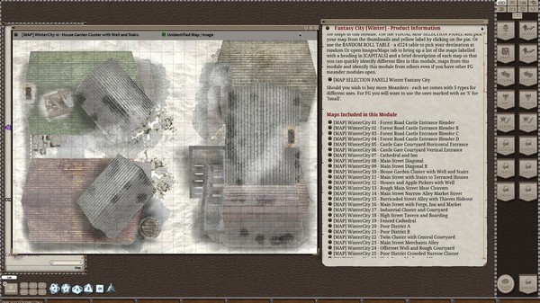 скриншот Fantasy Grounds - Meanders Map Pack: Fantasy City Winter (Map Pack) 3