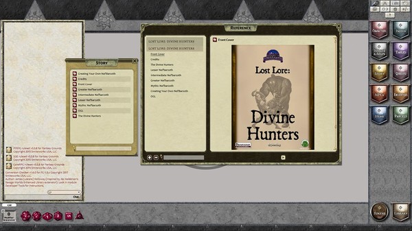 скриншот Fantasy Grounds - Lost Lore: Divine Hunters (PFRPG) 4