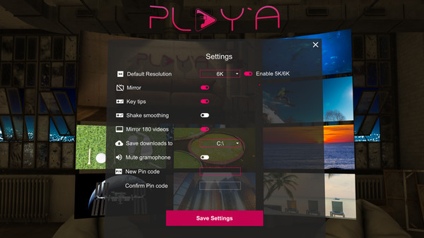 скриншот PLAY'A VR Video Player 0