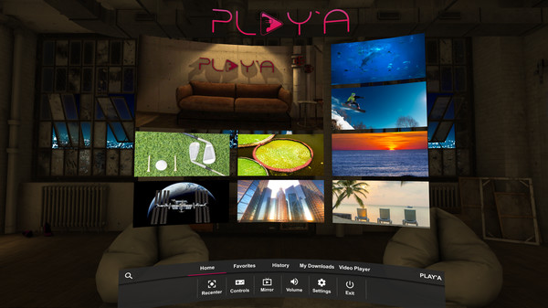скриншот PLAY'A VR Video Player 4