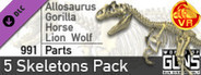 World of Guns VR: 5 Skeletons Pack