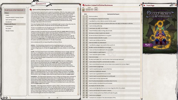 Fantasy Grounds - Occult Secrets of the Underworld (5E) for steam