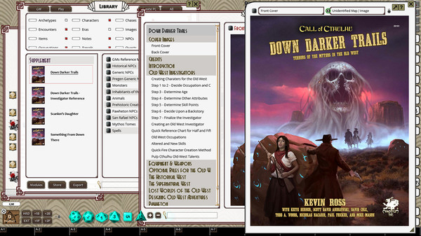 скриншот Fantasy Grounds - Down Darker Trails (CoC7E) 5