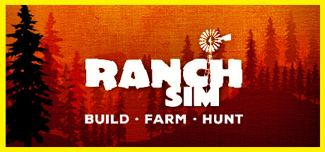 Steam header art for Ranch Simulator: Build, Hunt, Farm