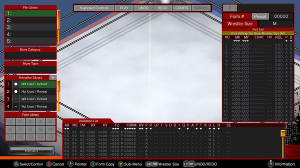 Fire Pro Wrestling World – Move Craft
