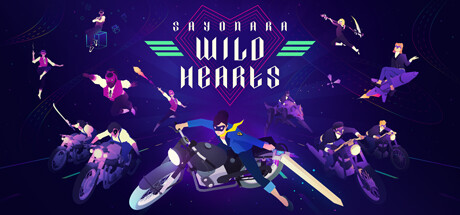 Steam header art for Sayonara Wild Hearts
