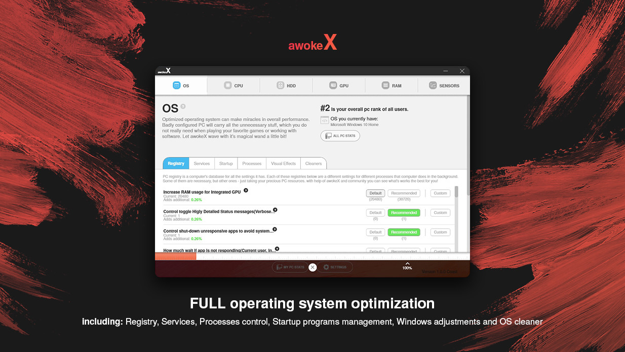 awokeX - PC performance booster #3