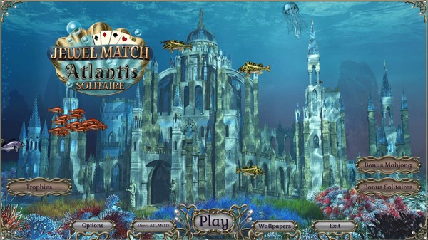 скриншот Jewel Match Atlantis Solitaire - Collector's Edition 0
