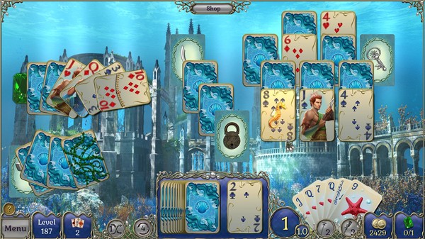 скриншот Jewel Match Atlantis Solitaire - Collector's Edition 1
