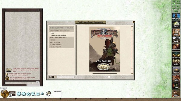 скриншот Fantasy Grounds - Deadlands Reloaded: Hell on Earth Companion (Savage Worlds) 1