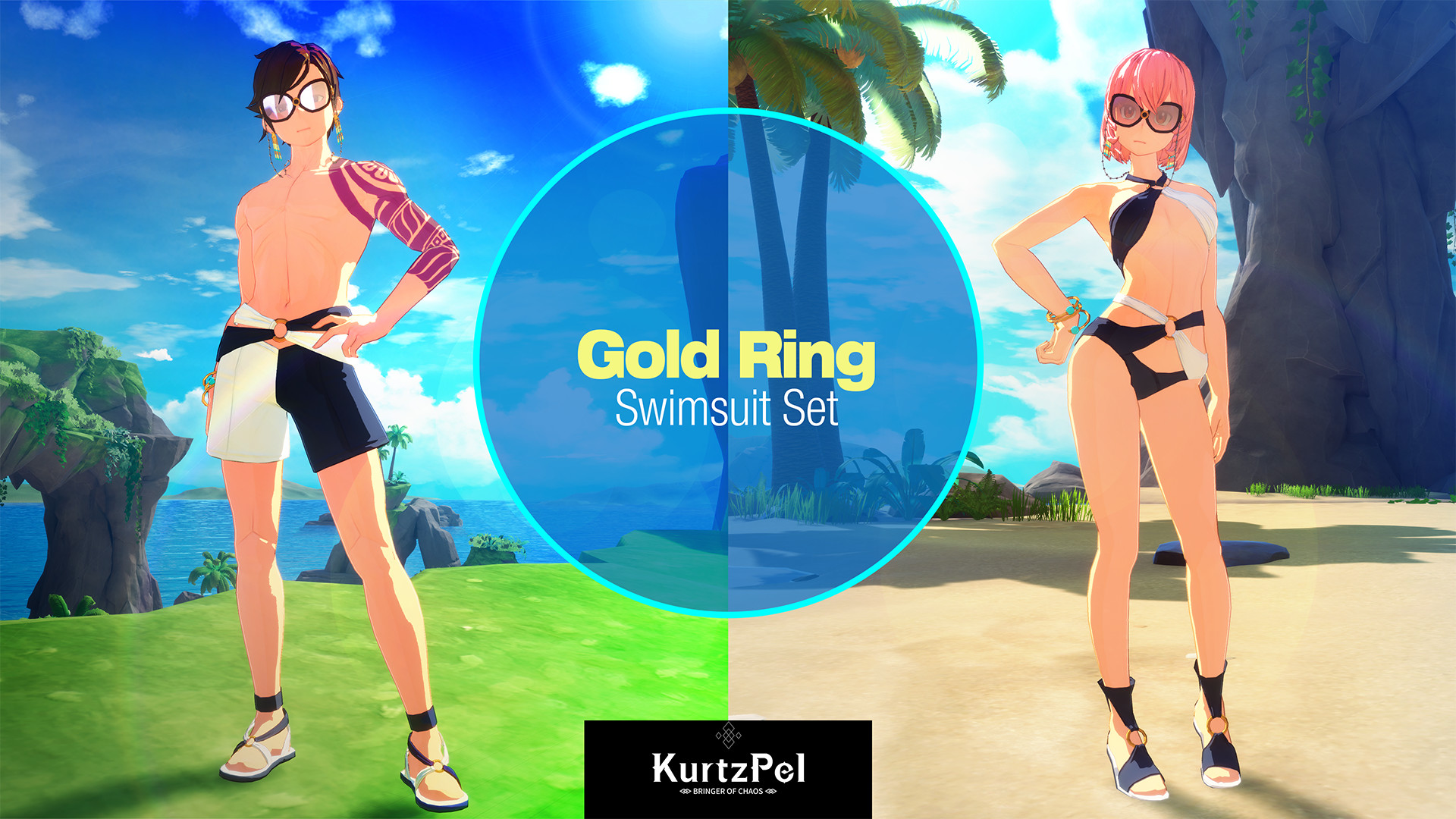 KurtzPel - Gold Ring Swimsuit Costume Set #0