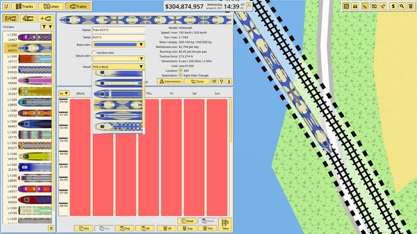 Screenshot of NIMBY Rails