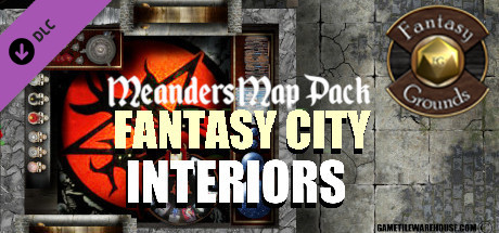 Fantasy Grounds - Meander Map Pack: Interior City (Map Pack) banner image