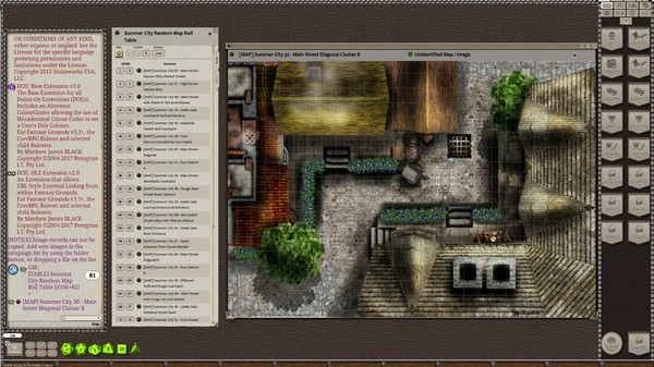 скриншот Fantasy Grounds - Meanders Map Pack Summer City (Map Pack) 1