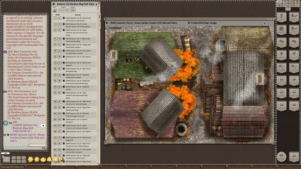 Fantasy Grounds - Meander Map Pack: Autumn City (Map Pack)