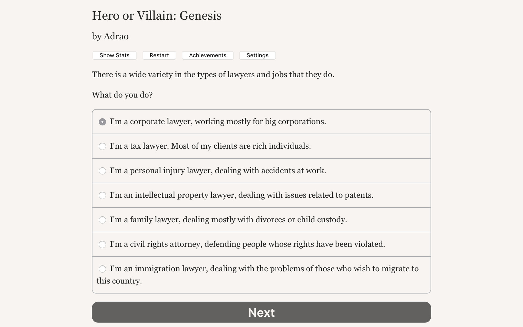 Hero or Villain: Genesis Demo #4