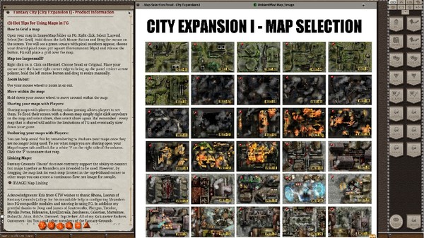скриншот Fantasy Grounds - Meander Map Pack City Expansions I (Map Pack) 3