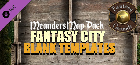 Fantasy Grounds - Meander Map Pack Fantasy City Blank Templates (Map Pack) banner image