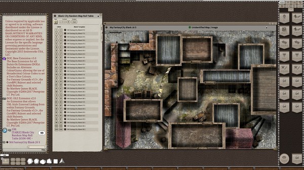 скриншот Fantasy Grounds - Meander Map Pack Fantasy City Blank Templates (Map Pack) 2