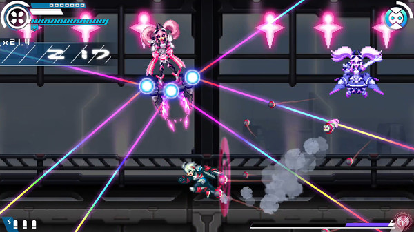 скриншот Gunvolt Chronicles: Luminous Avenger iX - Kohaku DLC Outfit - 