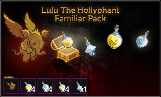 скриншот Lulu the Hollyphant Familiar Pack 0