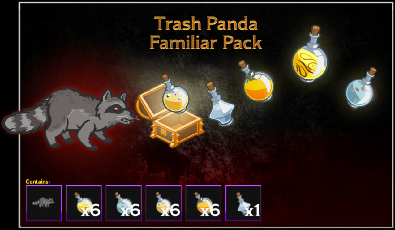 Idle Champions - Trash Panda Familiar Pack Featured Screenshot #1