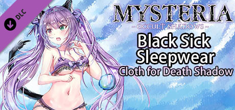 mysteria~occult shadows~black silk sleepwear vertical card thumbnail