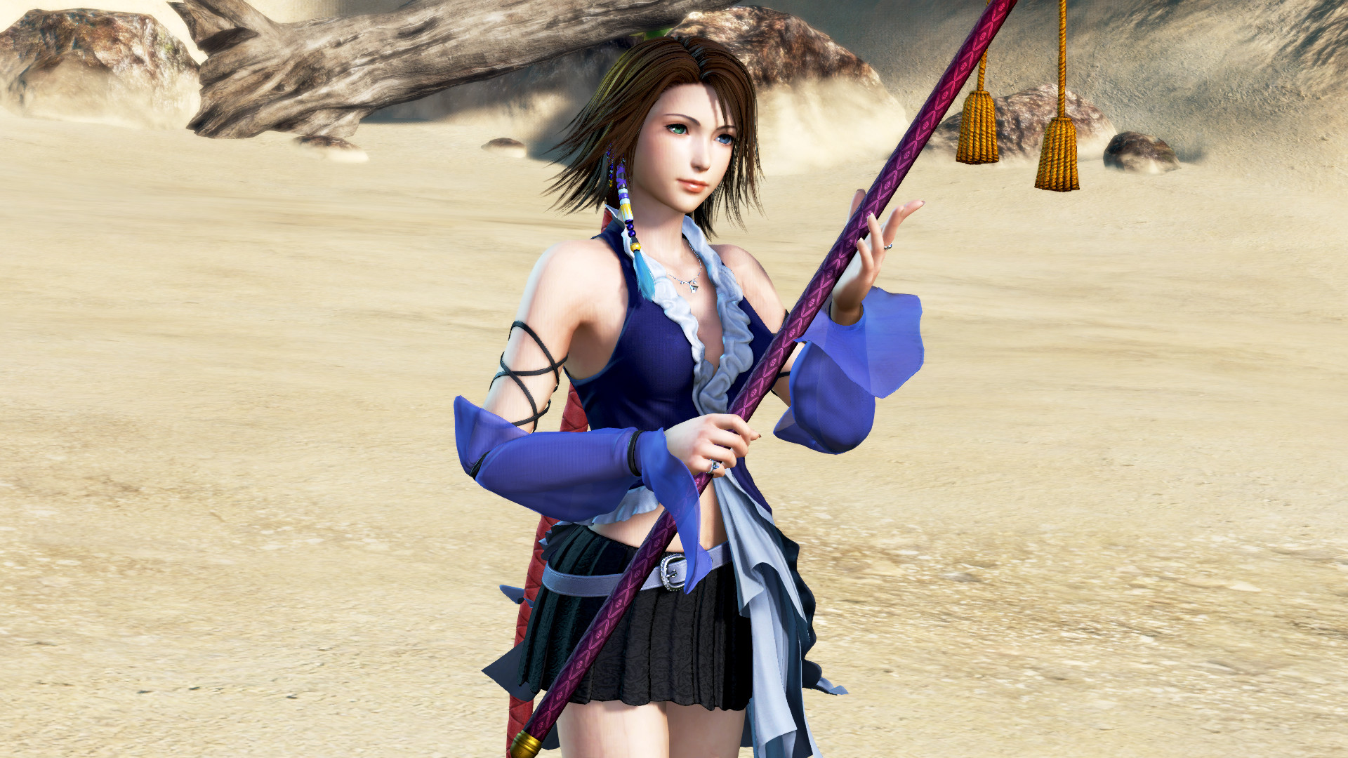 DFF NT: Songstress's Garb Appearance Set & 5th Weapon for Yuna / G...