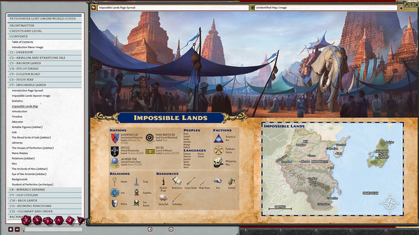 скриншот Fantasy Grounds - Pathfinder Lost Omens World Guide (PFRPG2) 3