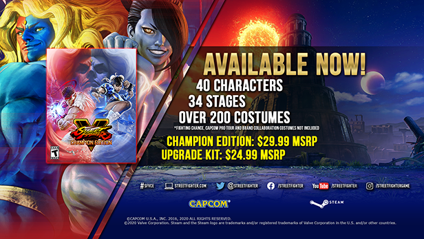 Street Fighter 5: Champion Edition Announced, Featuring 40