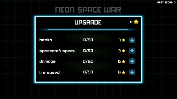скриншот NEON SPACE WAR 1