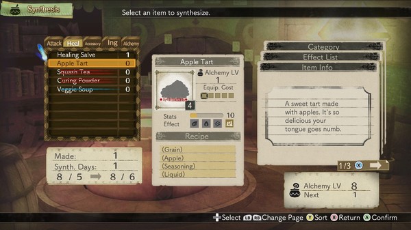 Screenshot of Atelier Escha & Logy: Alchemists of the Dusk Sky DX