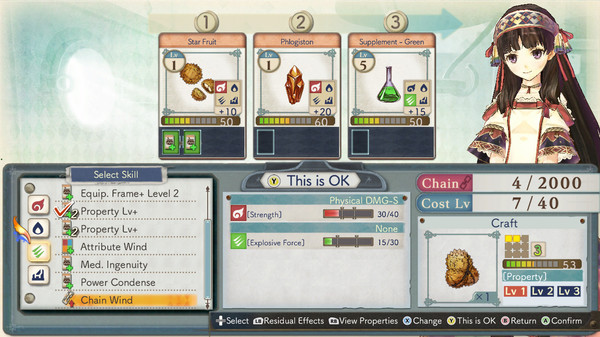 Screenshot of Atelier Shallie: Alchemists of the Dusk Sea DX