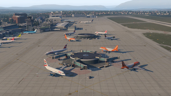 скриншот X-Plane 11 - Add-on: Aerosoft - Airport Genf 2