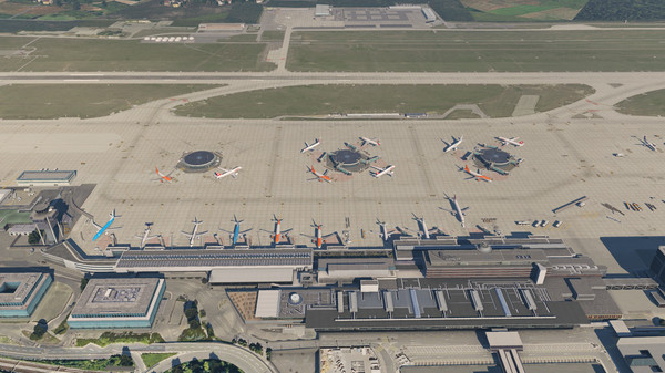 скриншот X-Plane 11 - Add-on: Aerosoft - Airport Genf 1