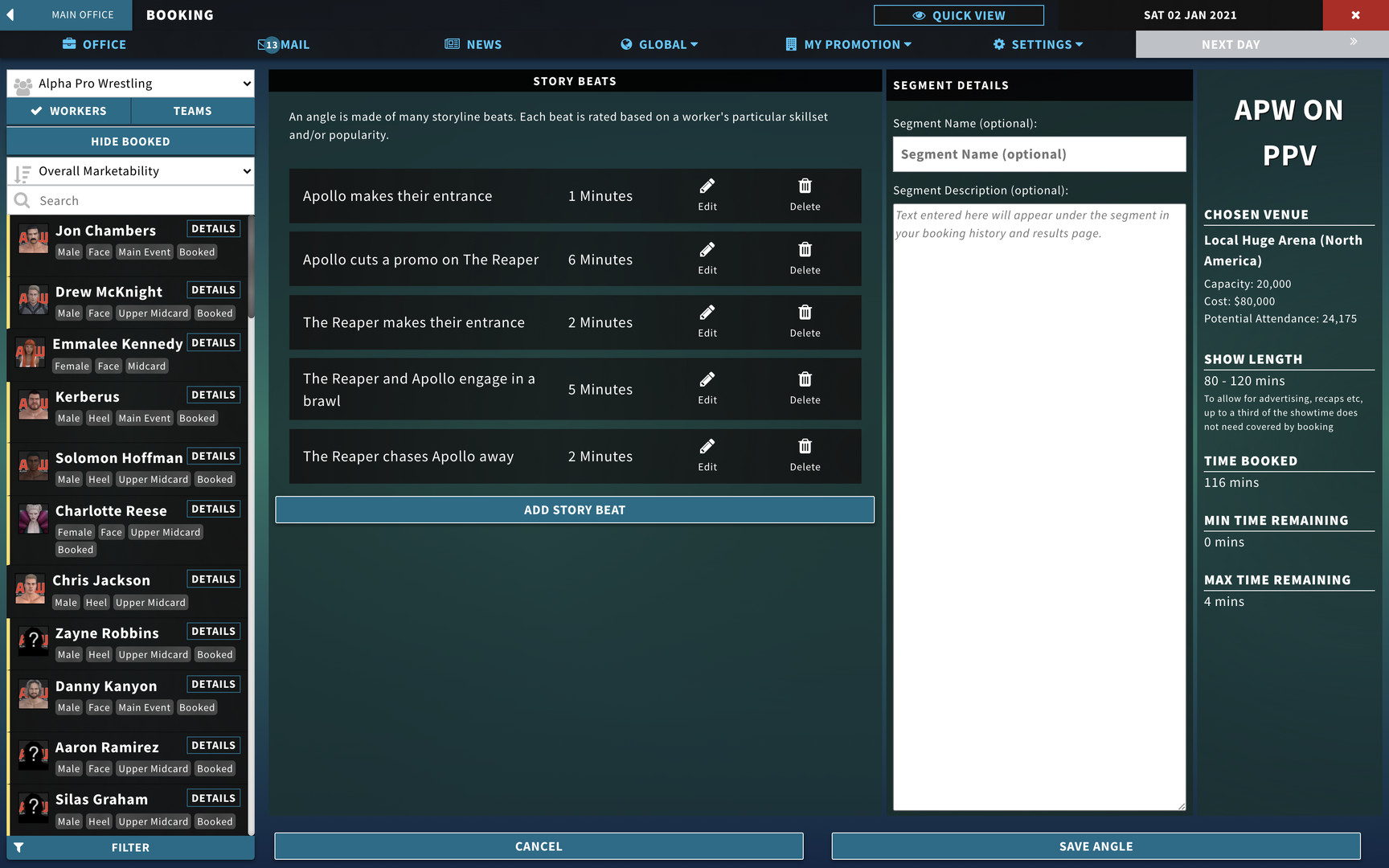 Pro Wrestling Sim #4