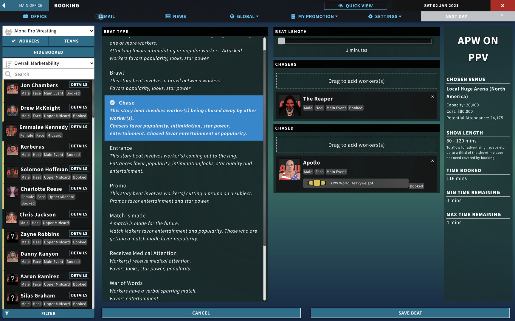 Pro Wrestling Sim #5