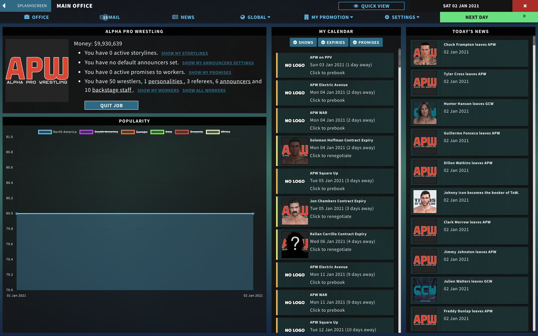 Pro Wrestling Sim #2