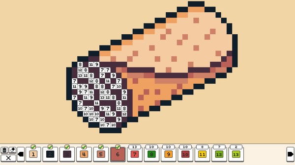скриншот Coloring Pixels - Food Pack 1