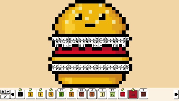 скриншот Coloring Pixels - Food Pack 2