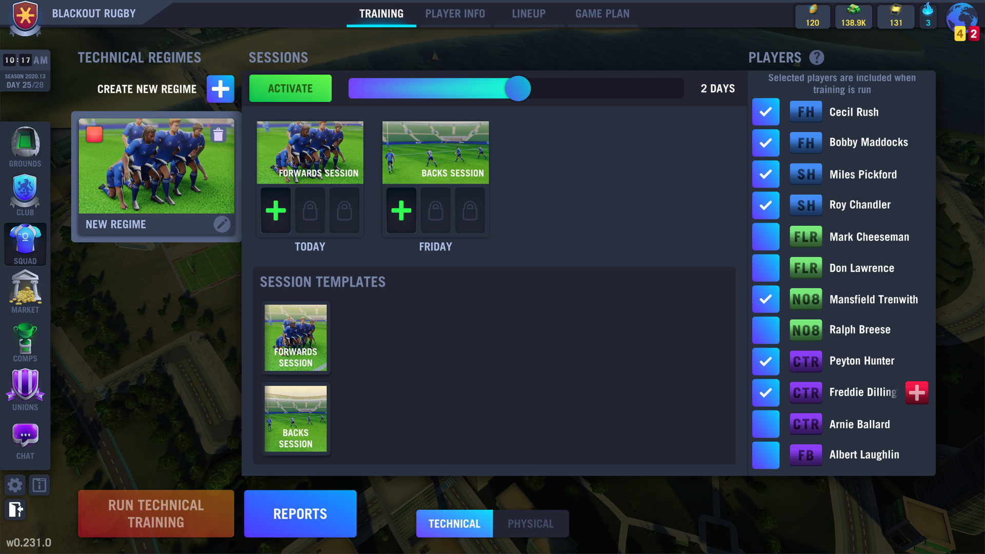 Blackout Rugby Manager screenshot thumbnail screenshot 25