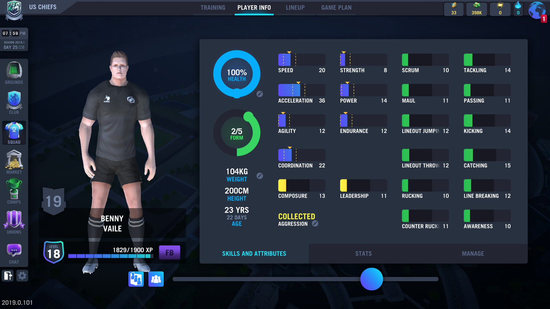 Blackout Rugby Manager screenshot thumbnail screenshot 4